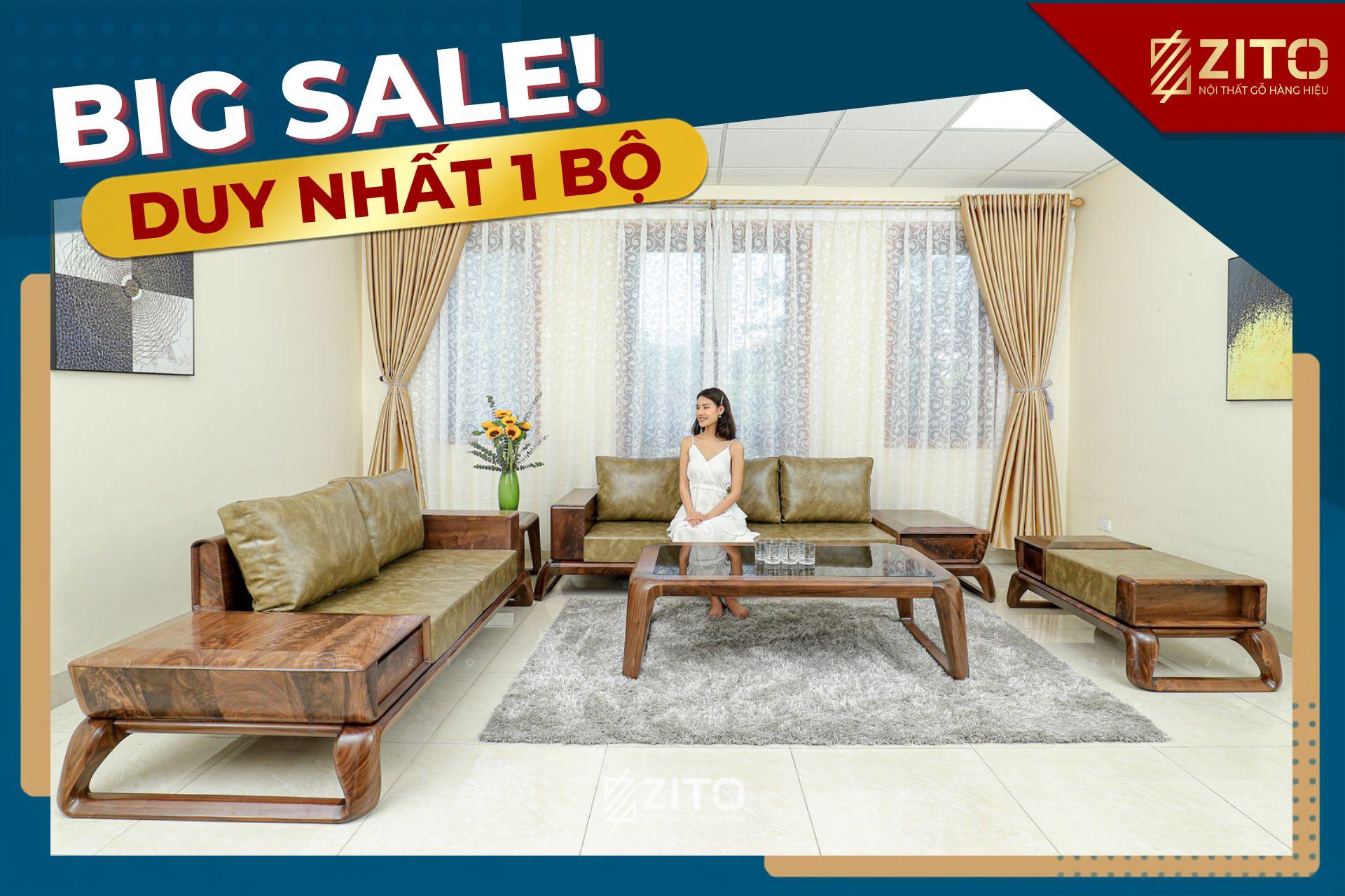 Sofa gỗ óc chó ZG 160 